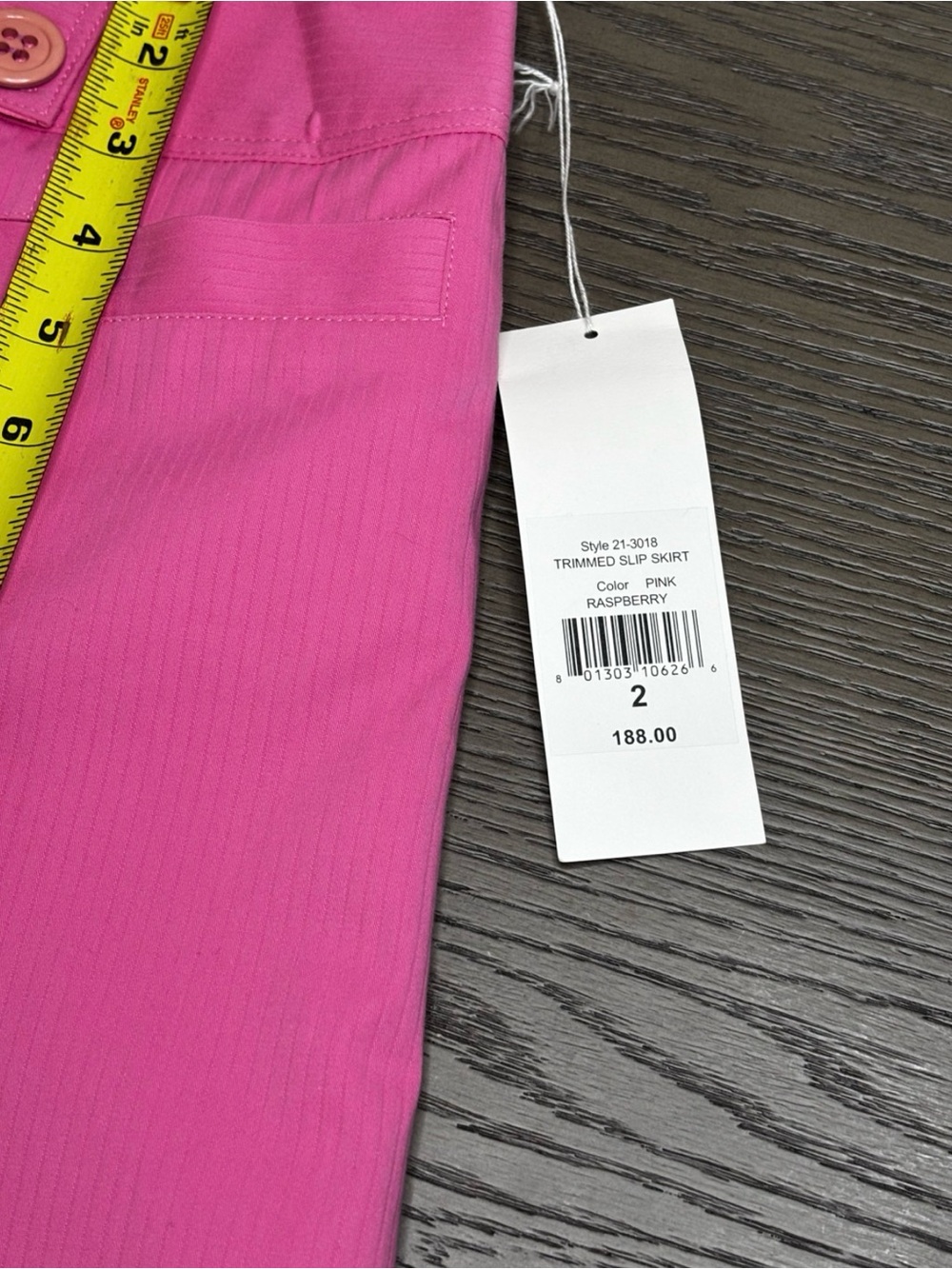 Vintage Y2K Nanette Lepore Raspberry Pink Barbiecore Mini Skirt Size 2 - Picture 8 of 8
